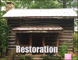 Historic Log Cabin Restoration 